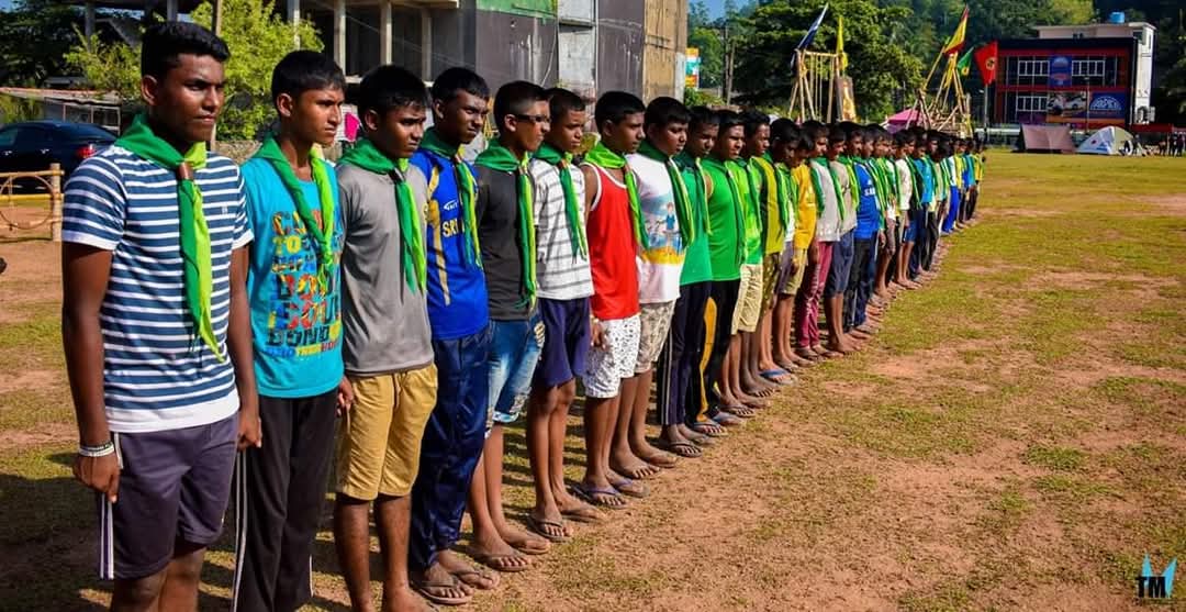 Scout team formation at Hilary Silva Memorial Adventure Hike