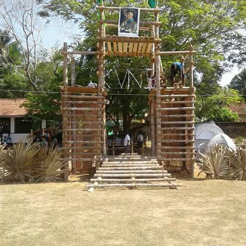 District Scout Rally formation