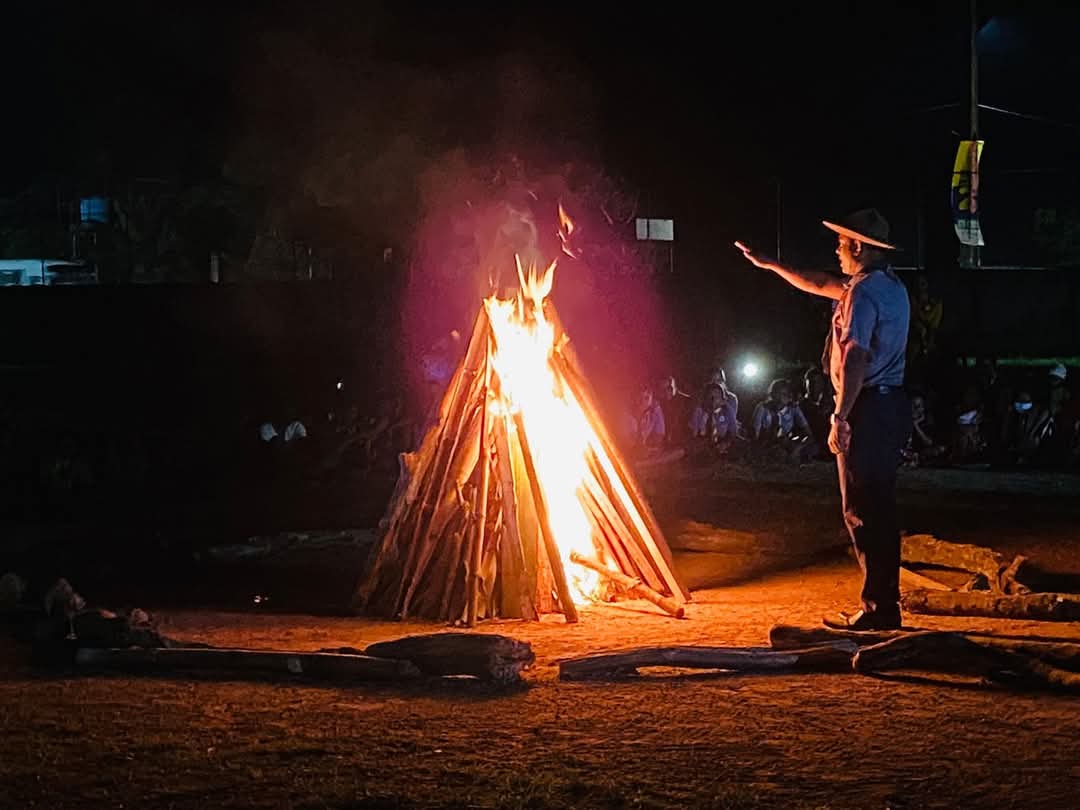 At the Jamboree campsite in Jaffna